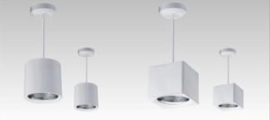 Pendant downlight cylinder square