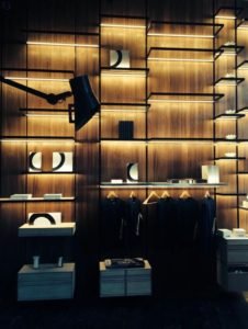 dotless cob led strip installed in the furniture