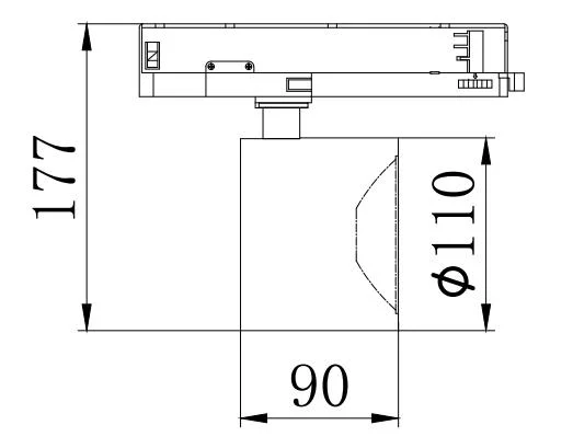 30W LED track lighting drawing 30W LED track lighting drawing