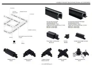 4-WIRE3-PHASE TRACK RAIL BAR & ACCESSORIES_Maxblue Lighting