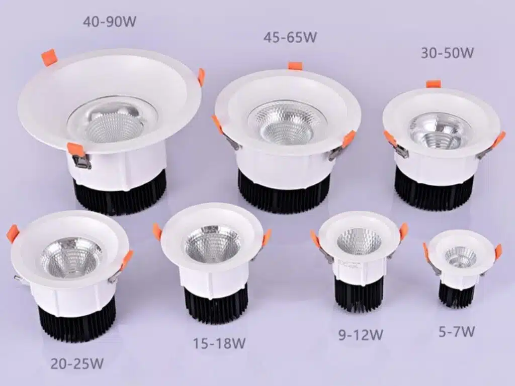 75-260mm Hole Cutting LED Fixed Downlight