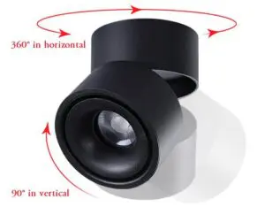 Foldable led lighting downlight