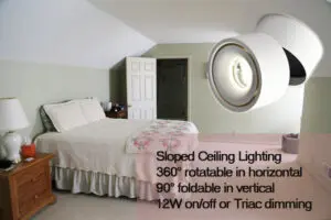 foldable downlight for sloped ceiling lighting - Maxblue Lighting
