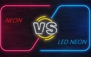 traditional neon vs led neon light